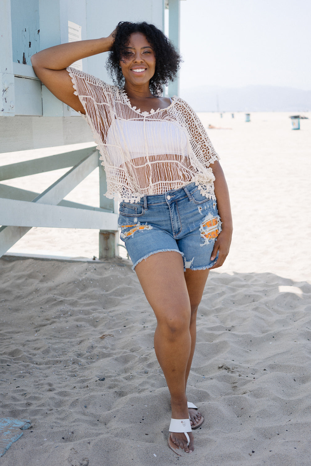 Jenah Printed Pocket Lining Shorts - PLUS - Image 3