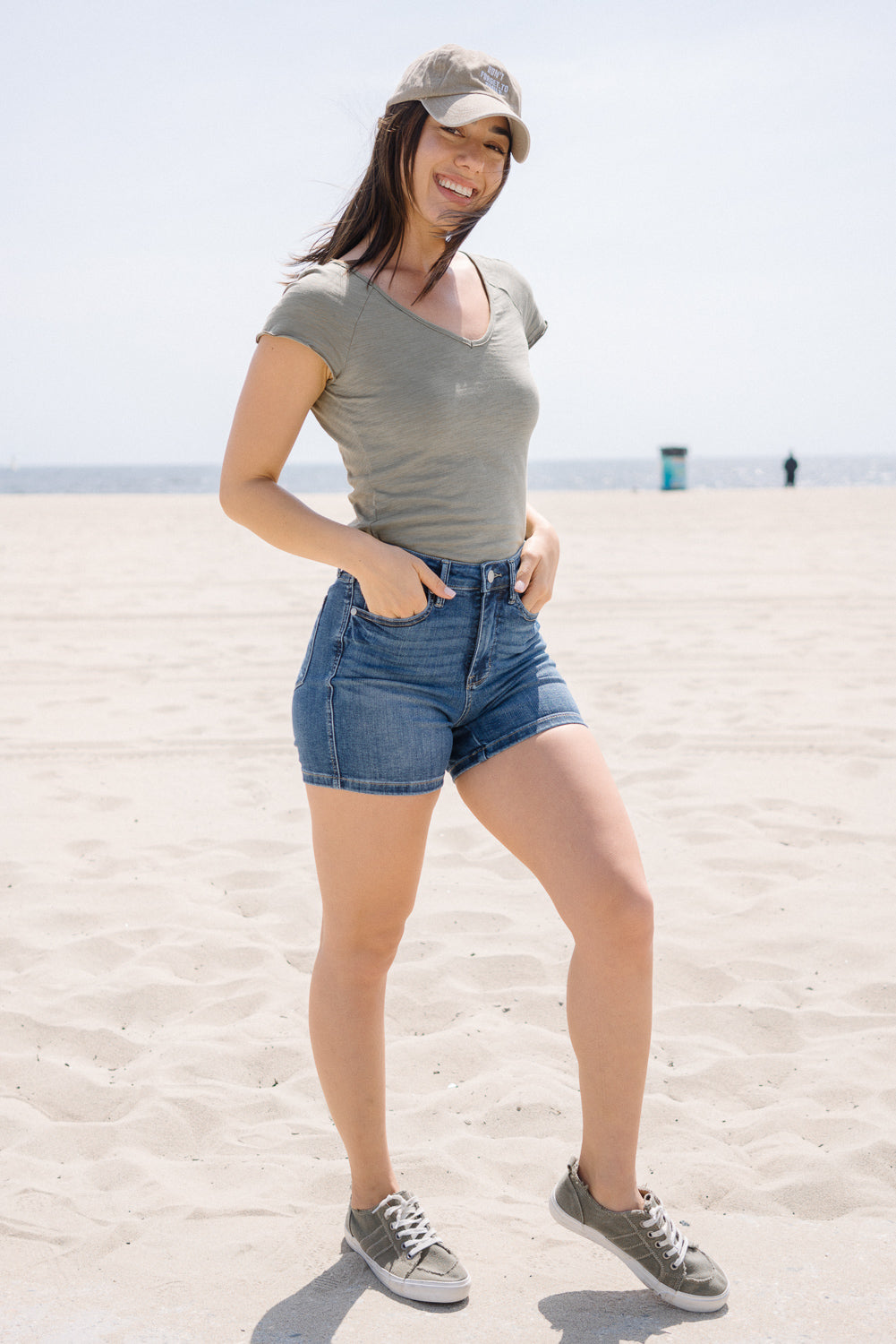 Bella Mid Rise Tummy Control Mid Length Shorts