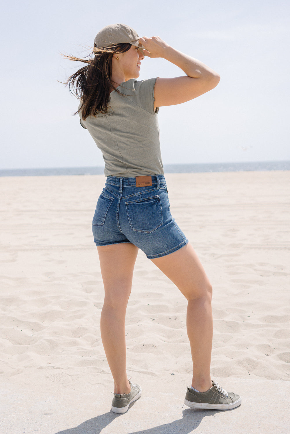 Bella Mid Rise Tummy Control Mid Length Shorts - Image 3