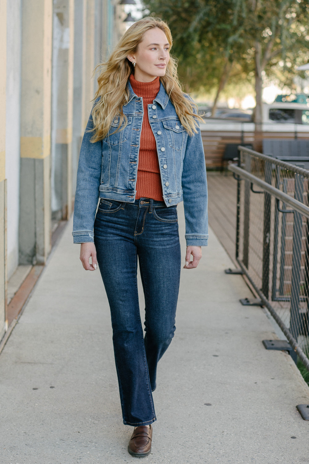 Elsy Whiskered Bootcut Jeans (Petite) - Image 3