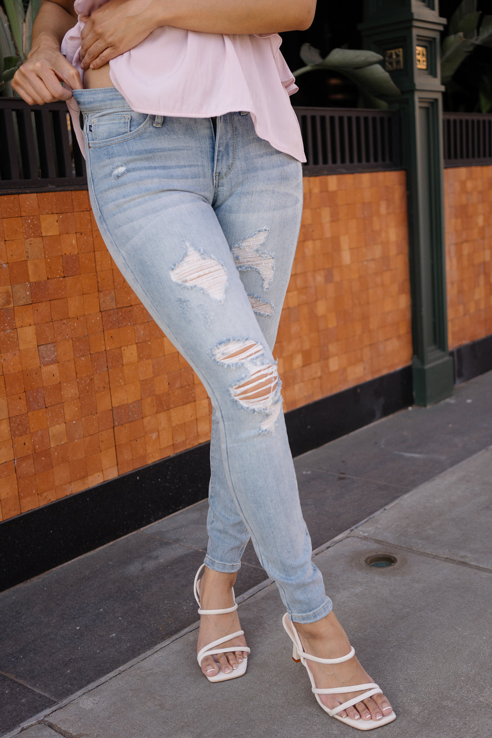 Darla Distressed Skinny Jeans - Image 5