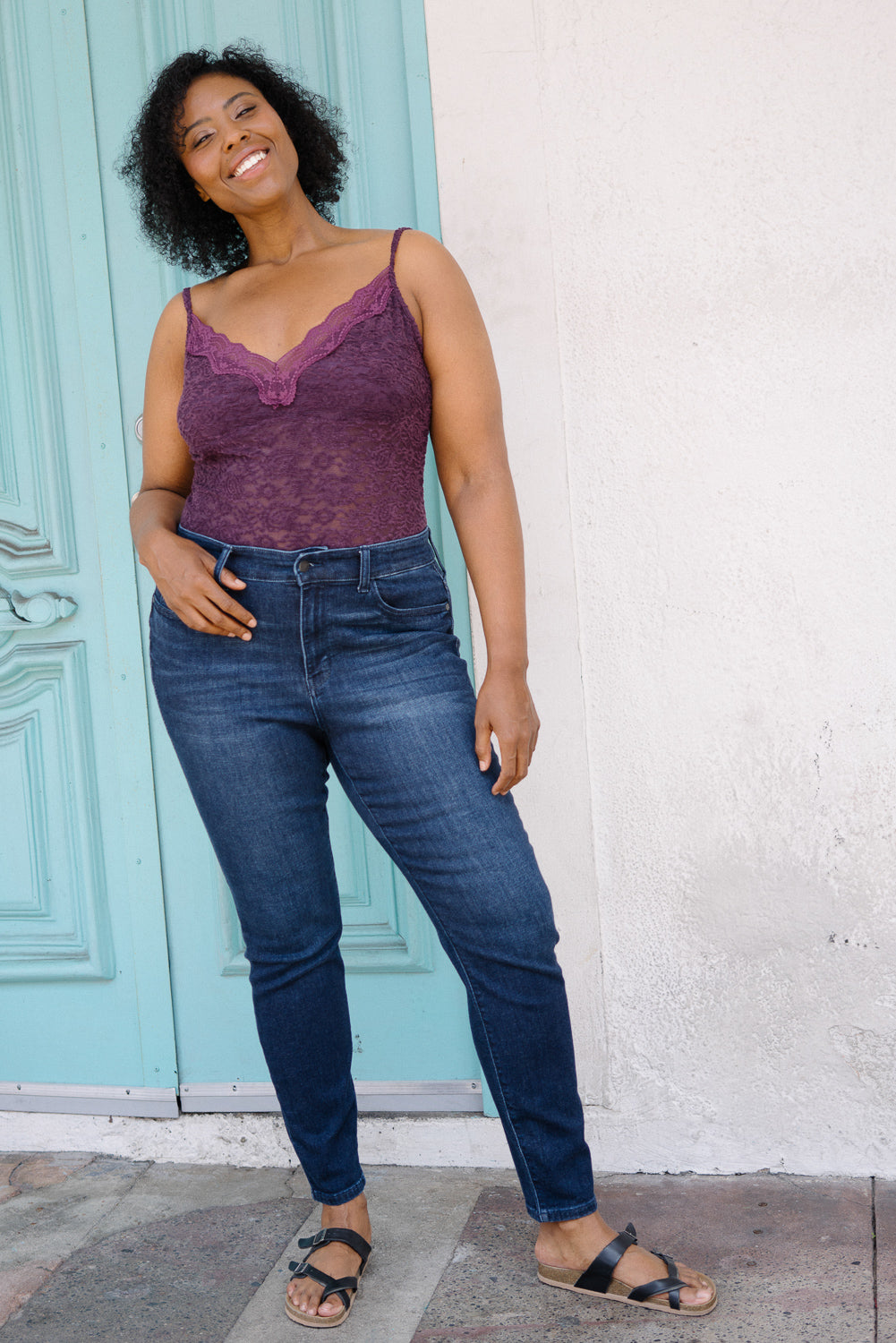 Gia High Rise Super Dark Skinny Jeans – PLUS