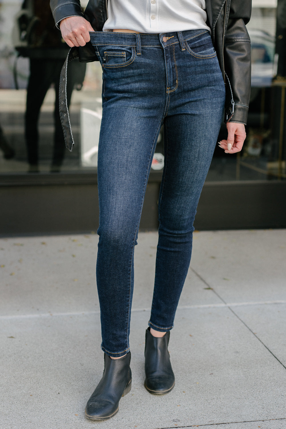 Serena High Rise Handsanding Skinny Jeans - Image 5