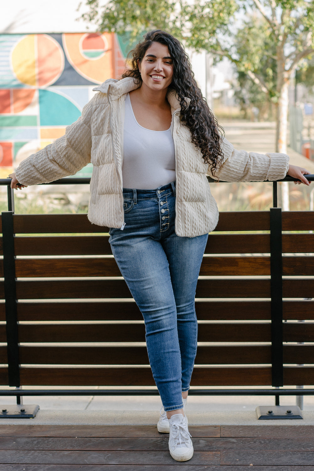 Rose Classic Button Fly Skinny Jeans - PLUS - Image 3