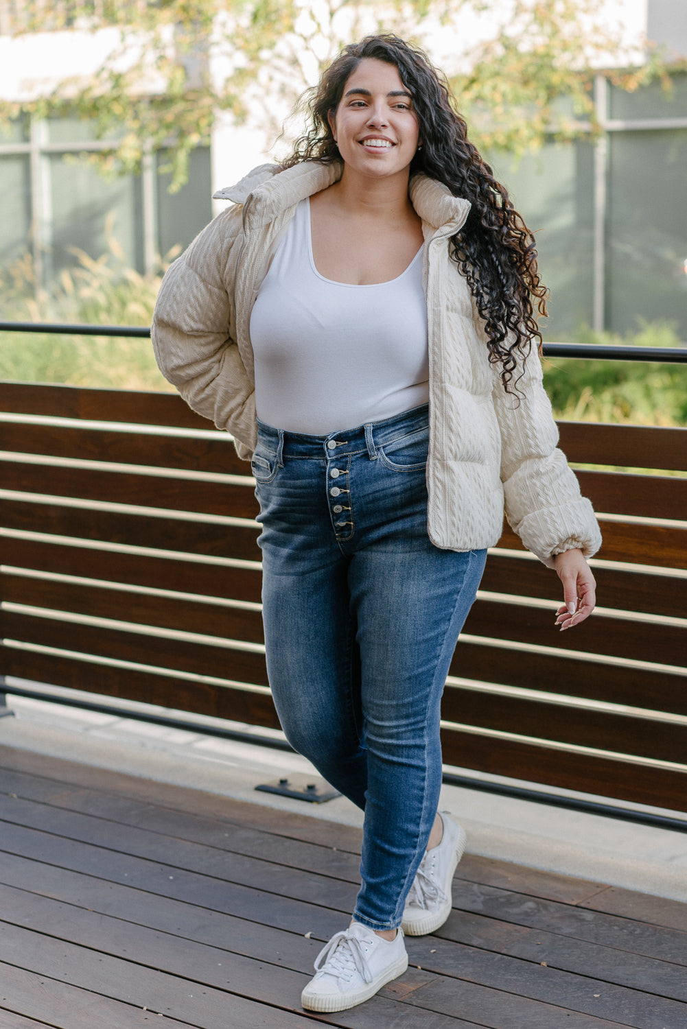 Rose Classic Button Fly Skinny Jeans - PLUS - Image 2