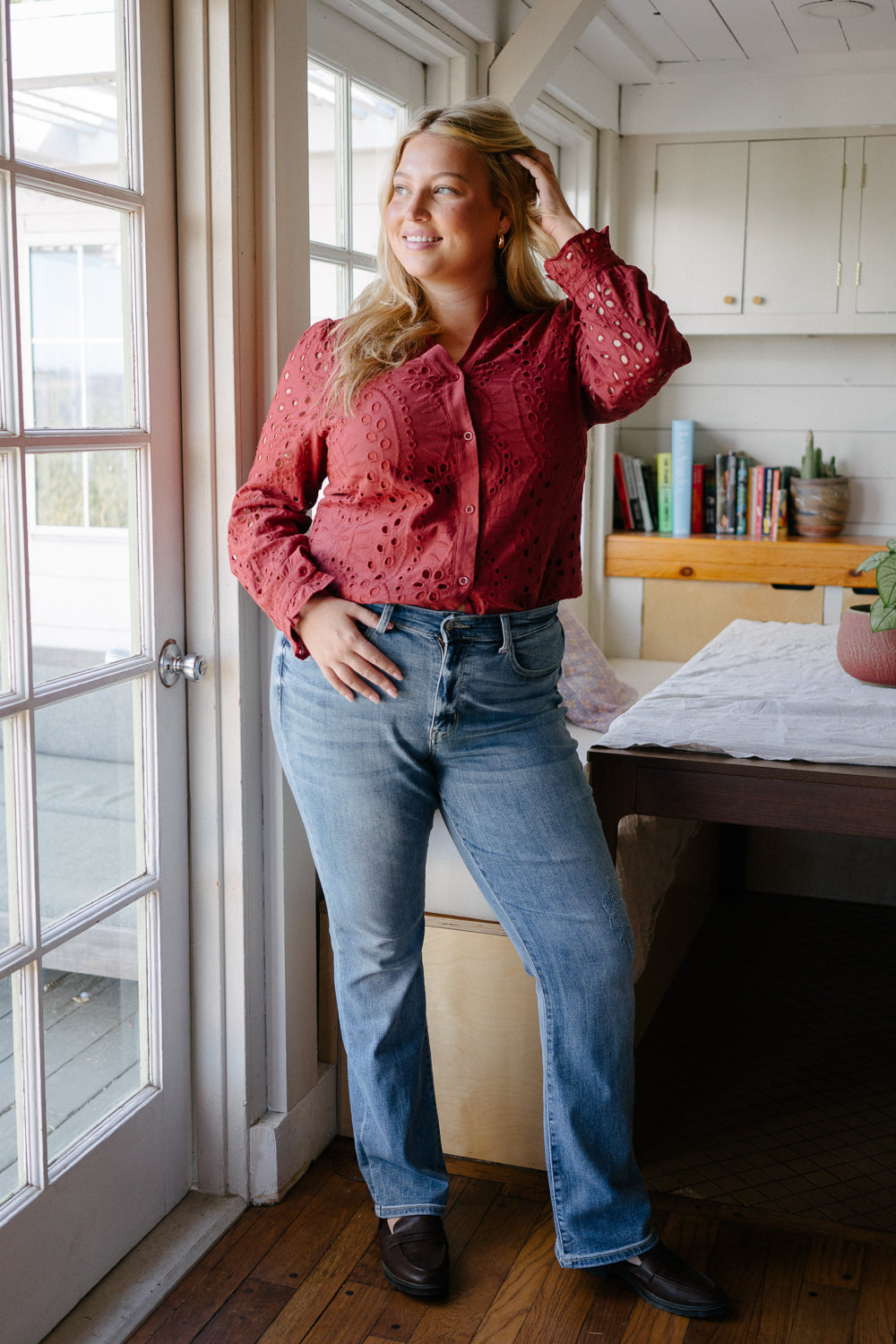 Ashley Mid Rise Bootcut Jeans – PLUS