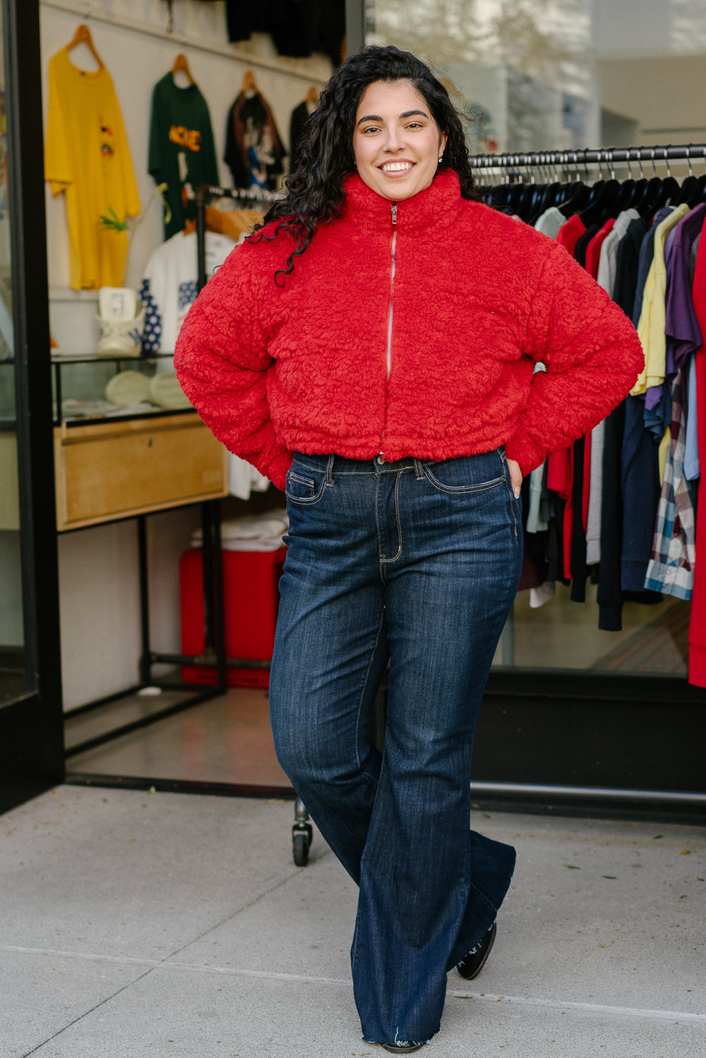 Lily High Rise Raw Hem Flare - PLUS - Image 2