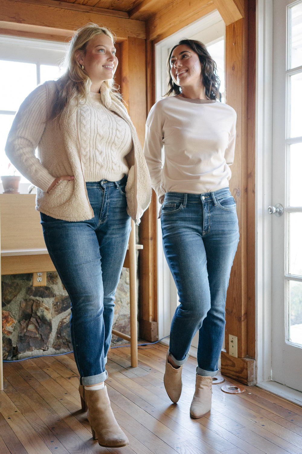 Addison Classic Cuffed Boyfriend Jeans- PLUS - Image 6