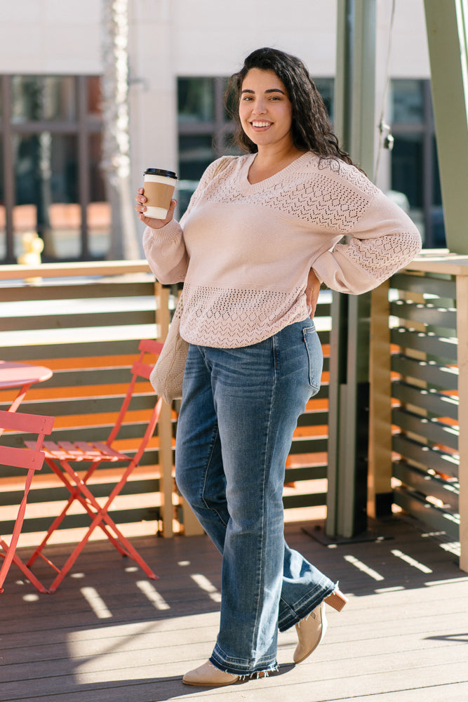 Monica Mid Rise Dad Jeans with Release Hem – PLUS