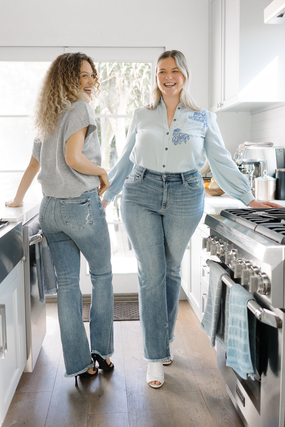 Dana High Rise Bootcut with Fray Hem - Image 9