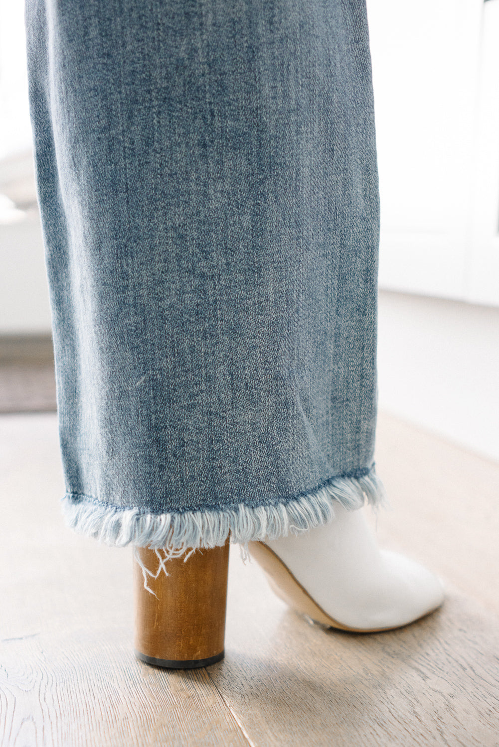 Dana High Rise Bootcut with Fray Hem - PLUS - Image 4