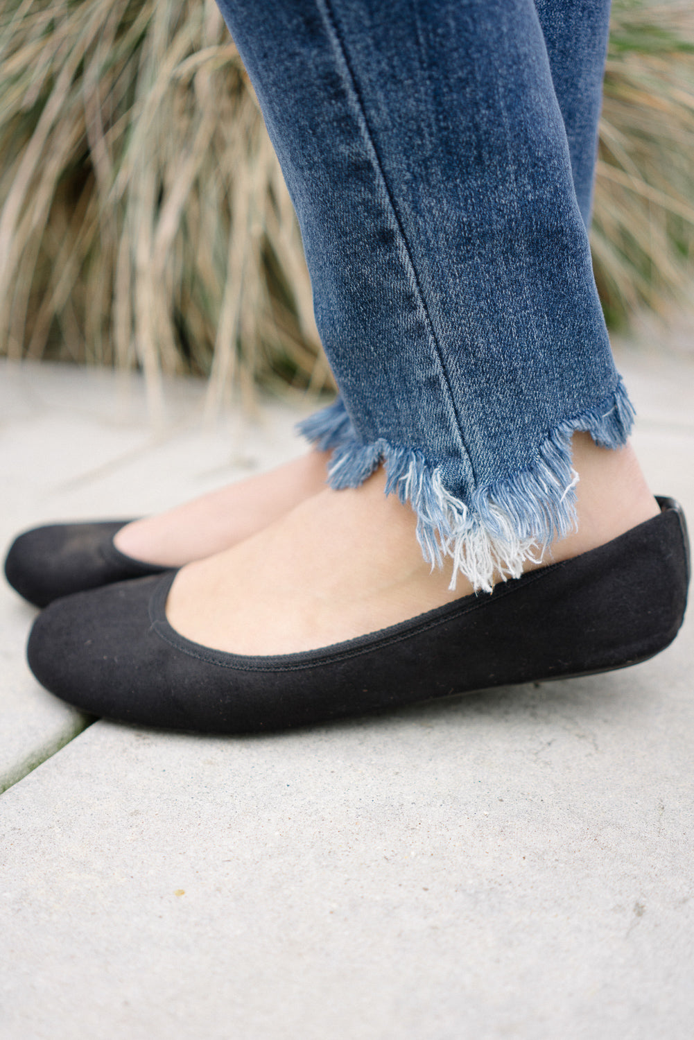 Dessarie High Rise Skinny with Distressed & Shark Bit Hem - Image 7