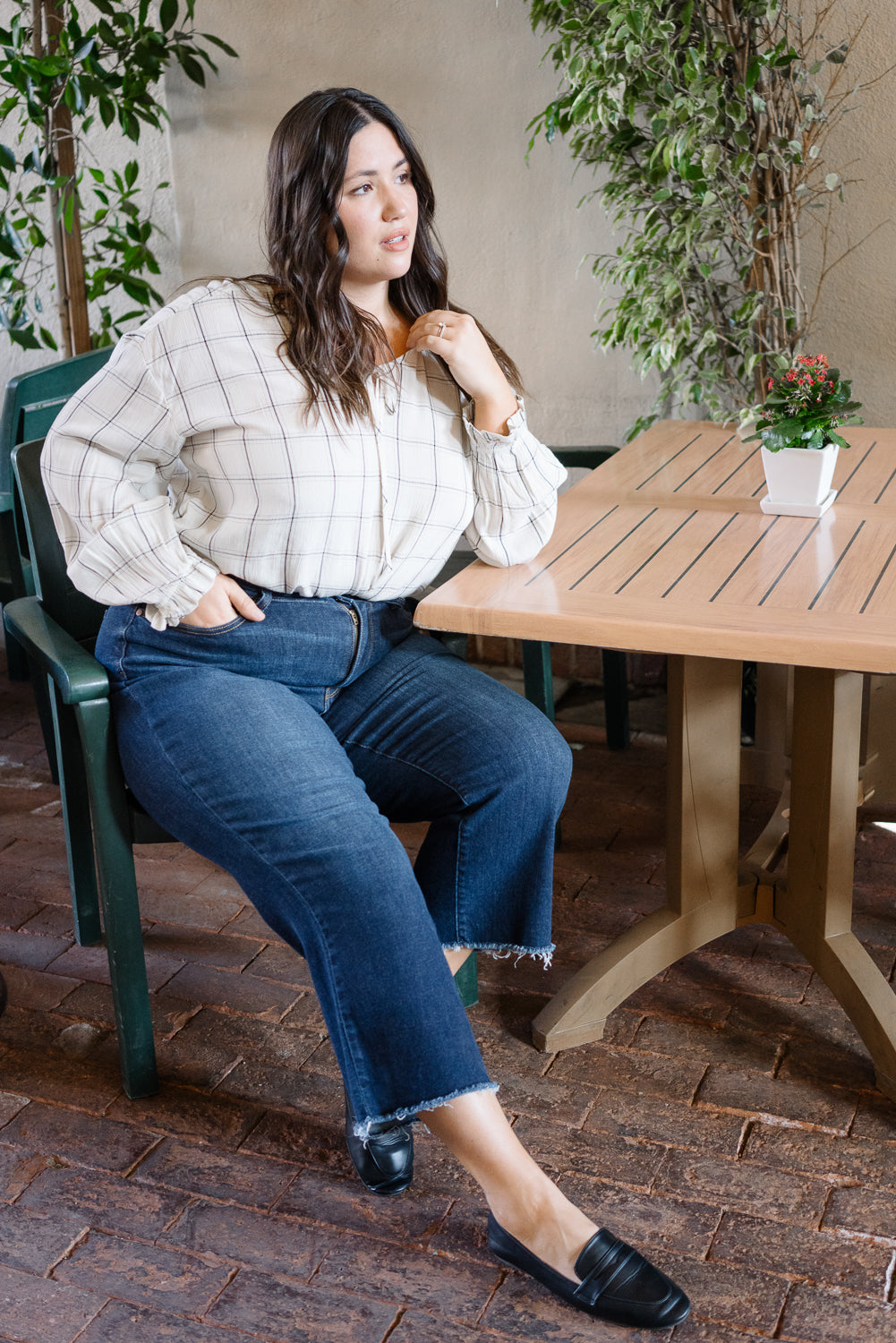 Paisley High Rise Cropped Wide Leg - PLUS - Image 2