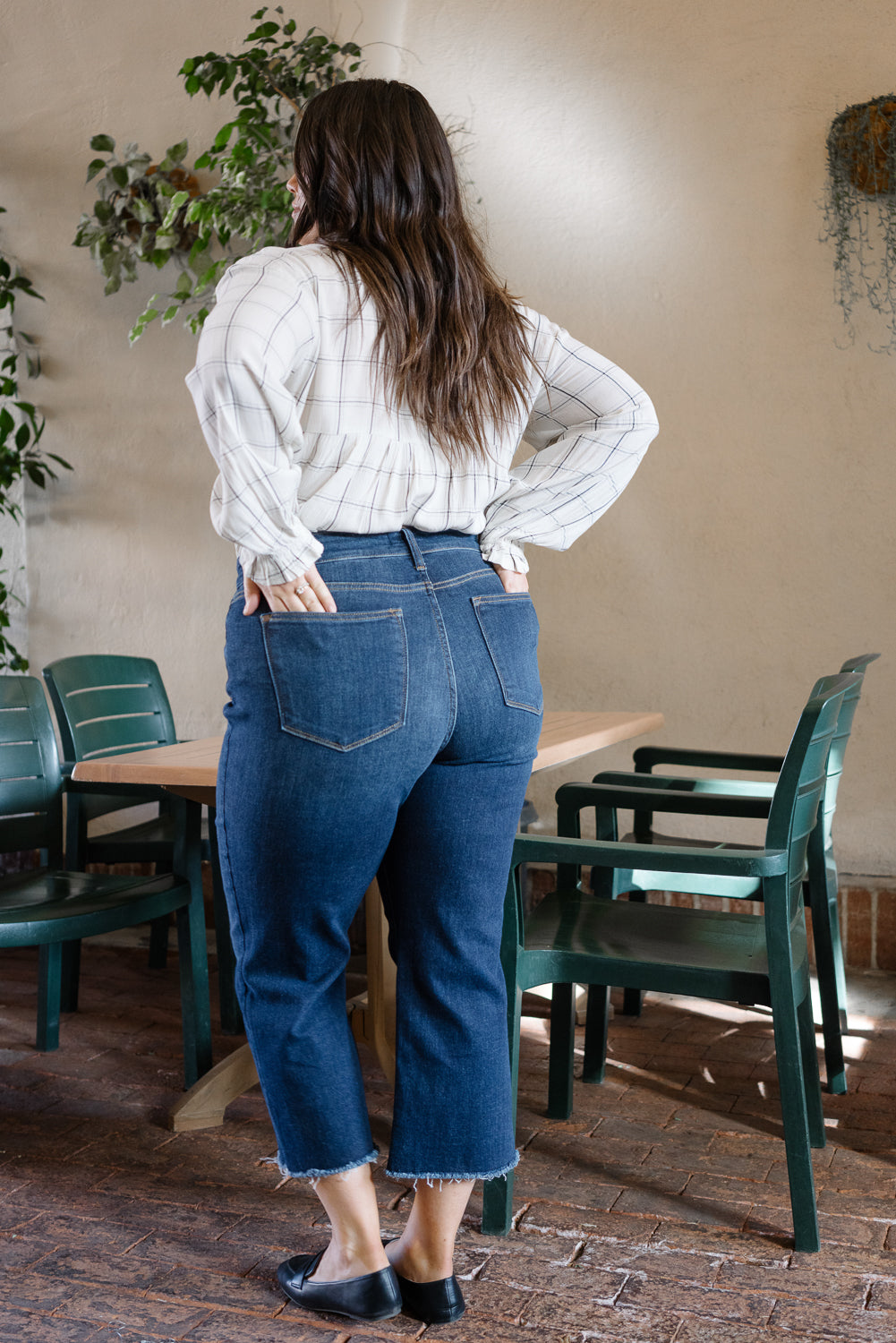 Paisley High Rise Cropped Wide Leg - PLUS - Image 3