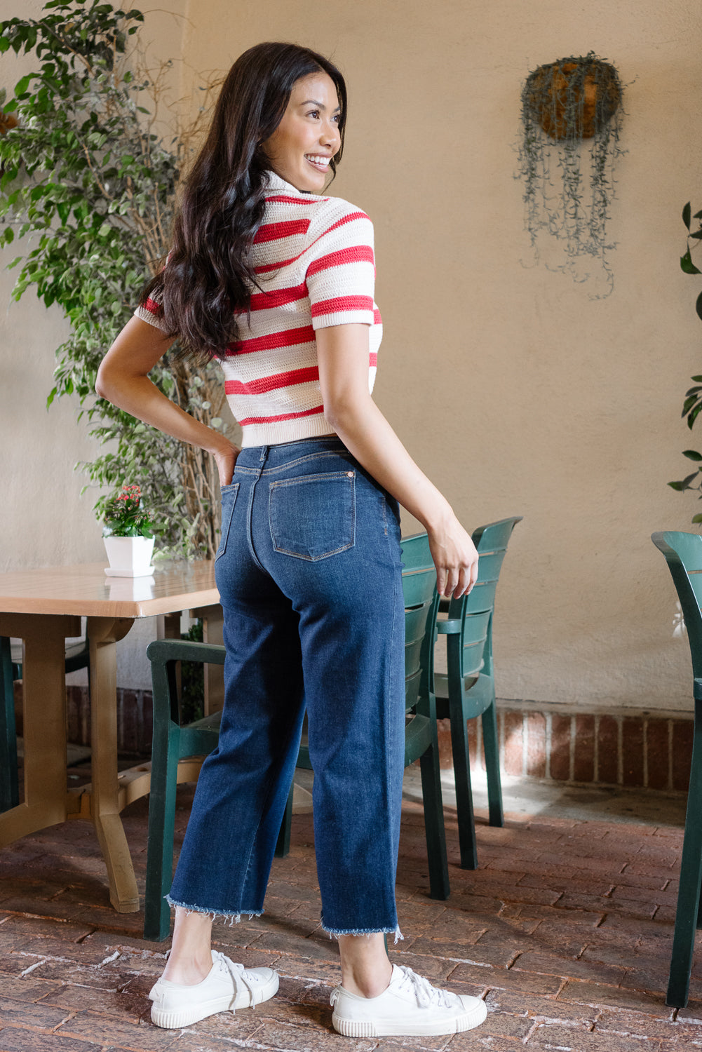 Paisley High Rise Cropped Wide Leg - Image 4