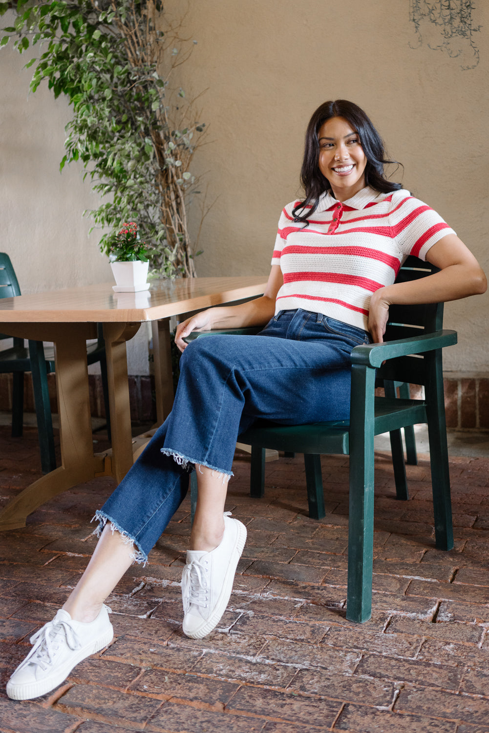 Paisley High Rise Cropped Wide Leg - Image 2