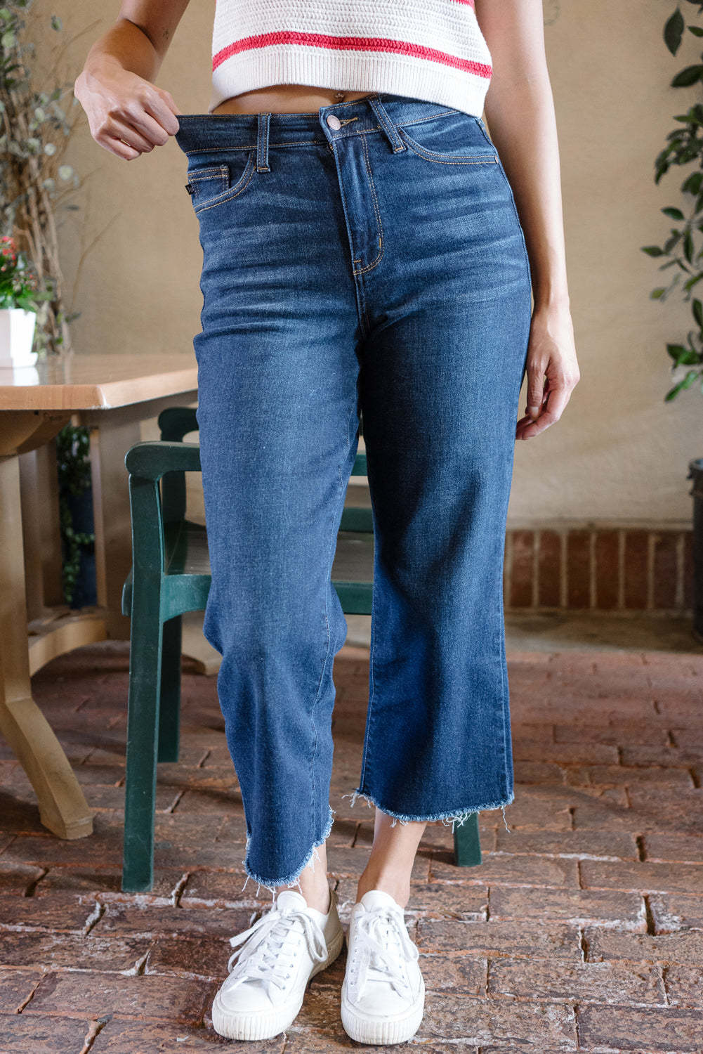 Paisley High Rise Cropped Wide Leg - Image 5