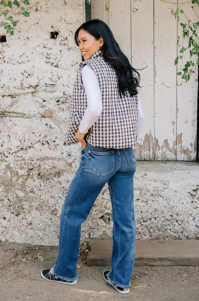 Lauren Mid Rise Distressed Dad Jeans - Image 2