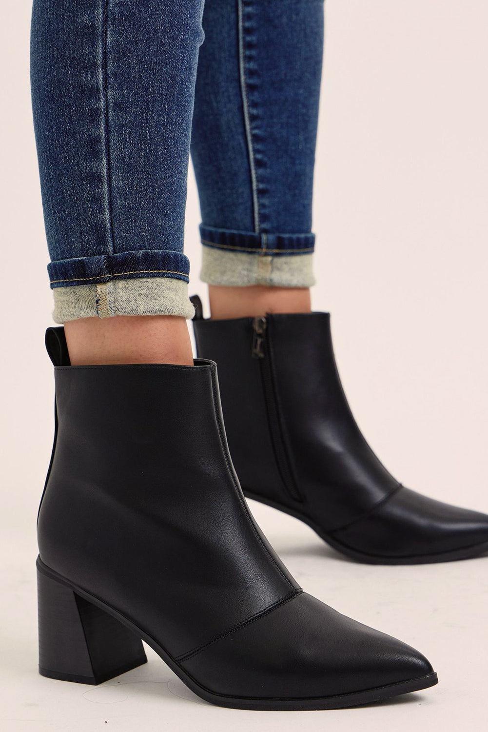 Jennifer Mid Rise Thermal Skinny Jeans - Image 4