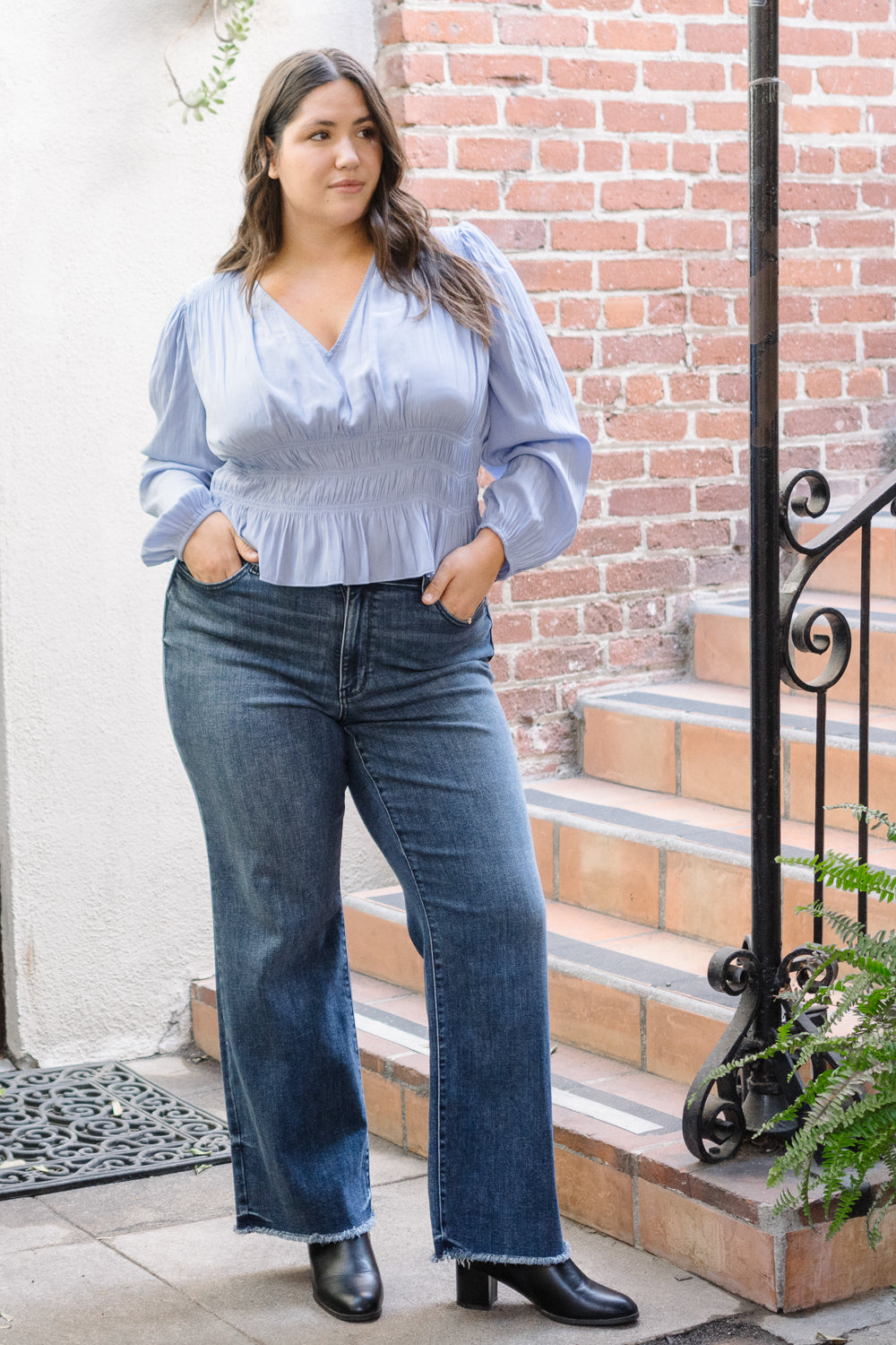 Carrie Mid Rise Wide Leg – PLUS