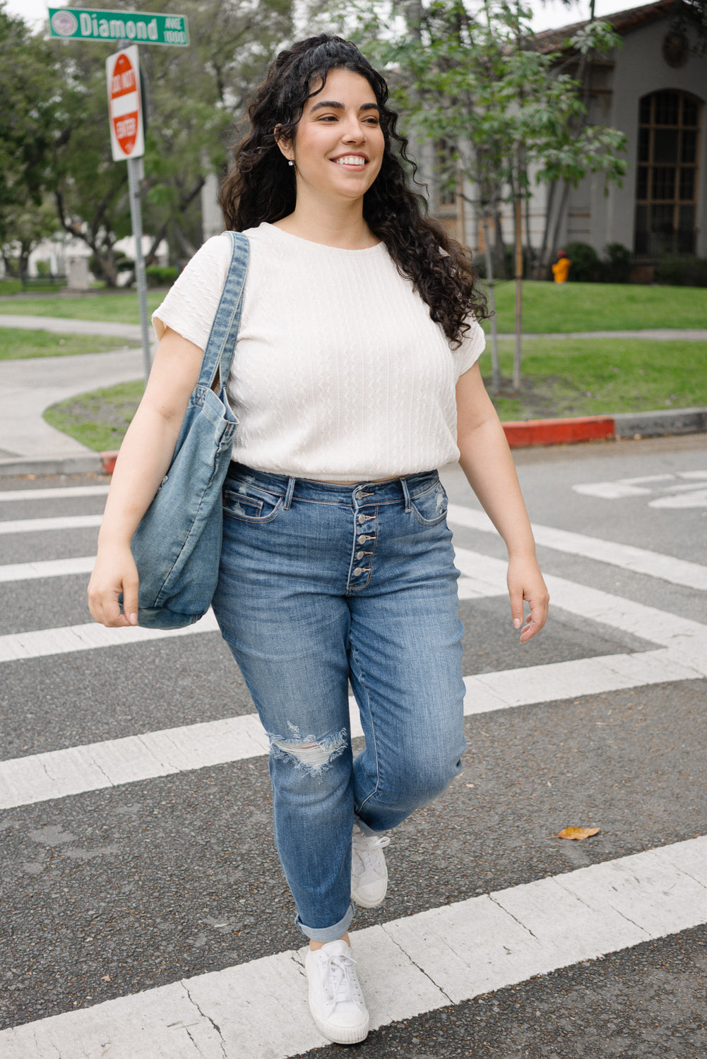 Tiffany Totally Chill Button-Fly Boyfriends - PLUS - Image 3