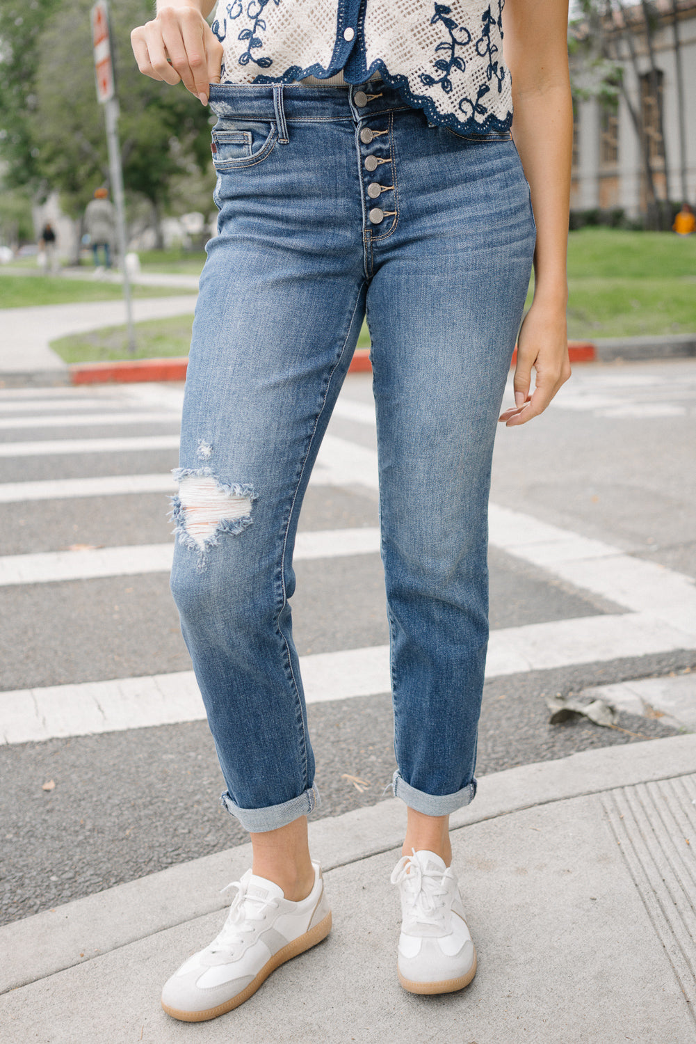 Tiffany Totally Chill Button-Fly Boyfriends - Image 4