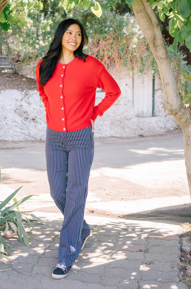 Vetti High Rise Tummy Control Striped Straight Fit - Image 4