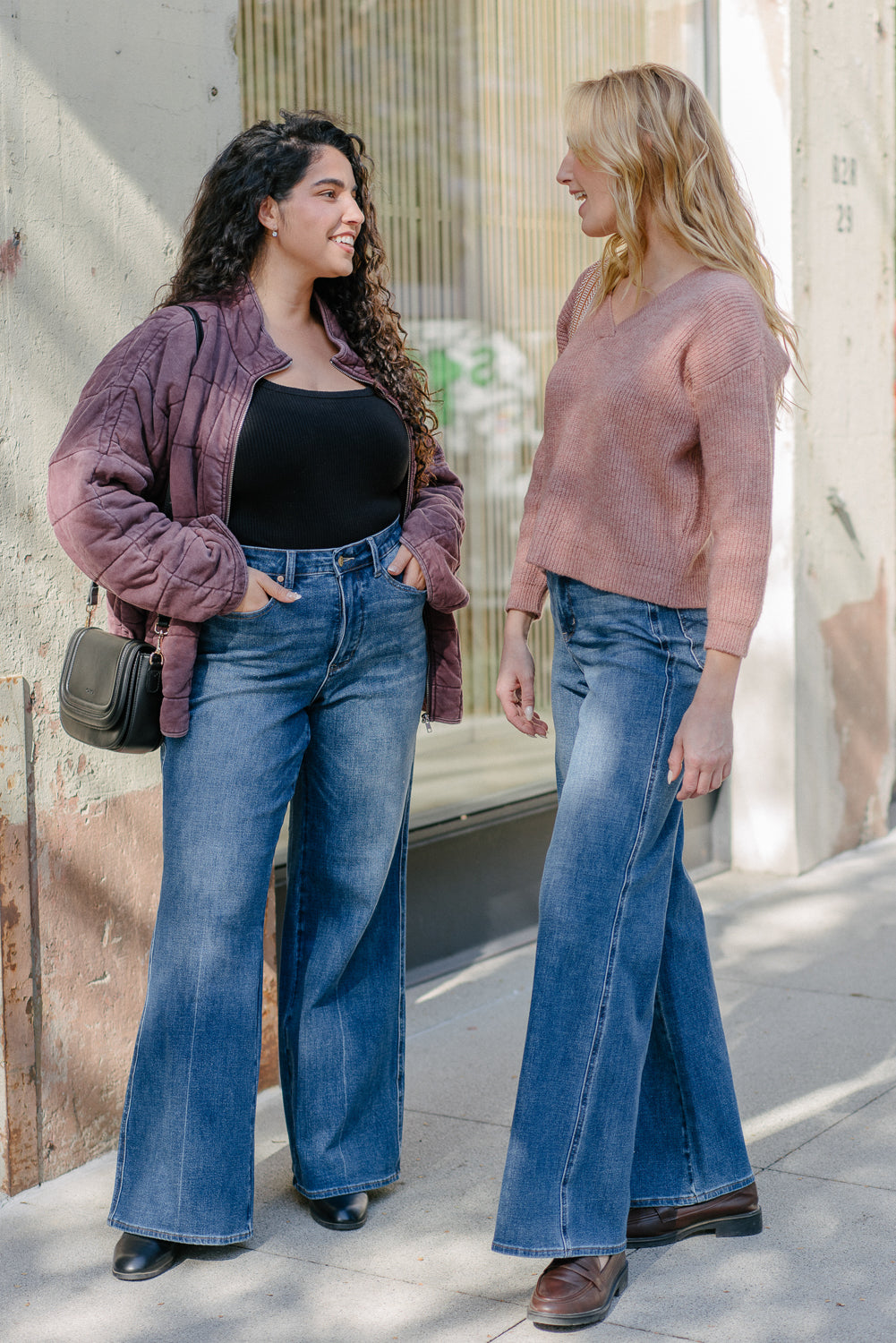 Claribel High Rise Tummy Control Retro Wide Leg Jeans - PLUS - Image 7