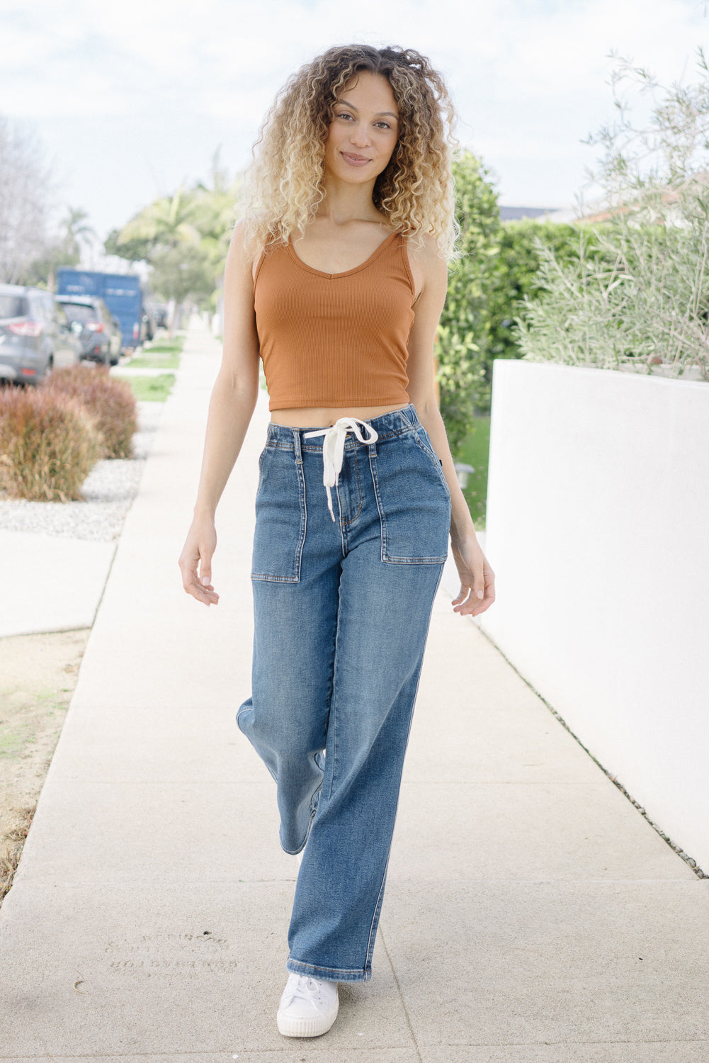 Blair High Rise Drawstring Wide Leg