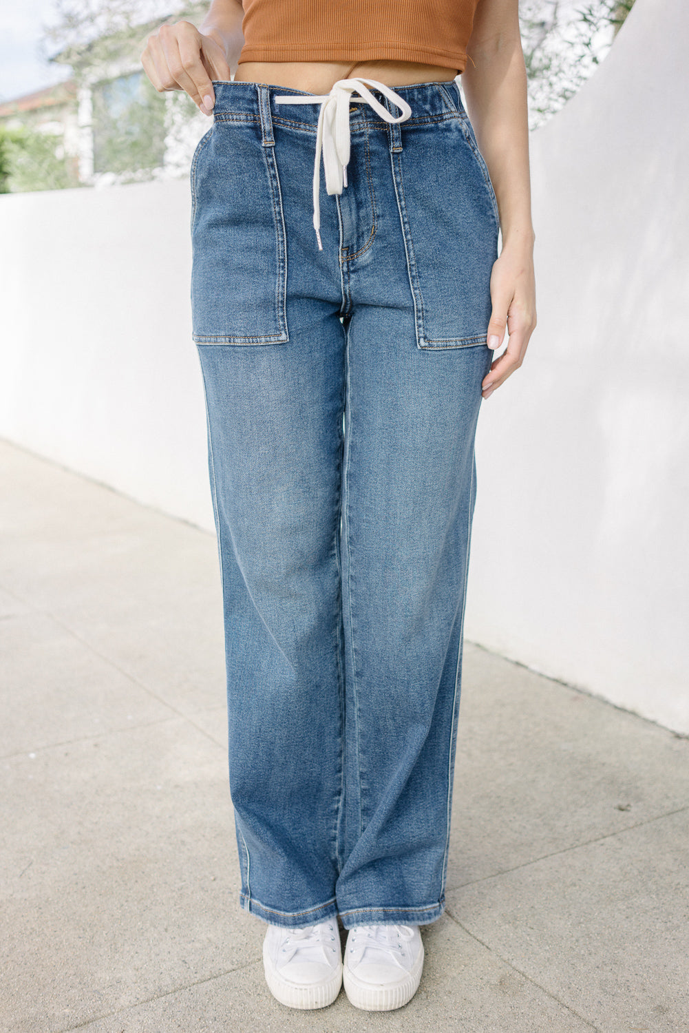 Blair High Rise Drawstring Wide Leg - Image 5