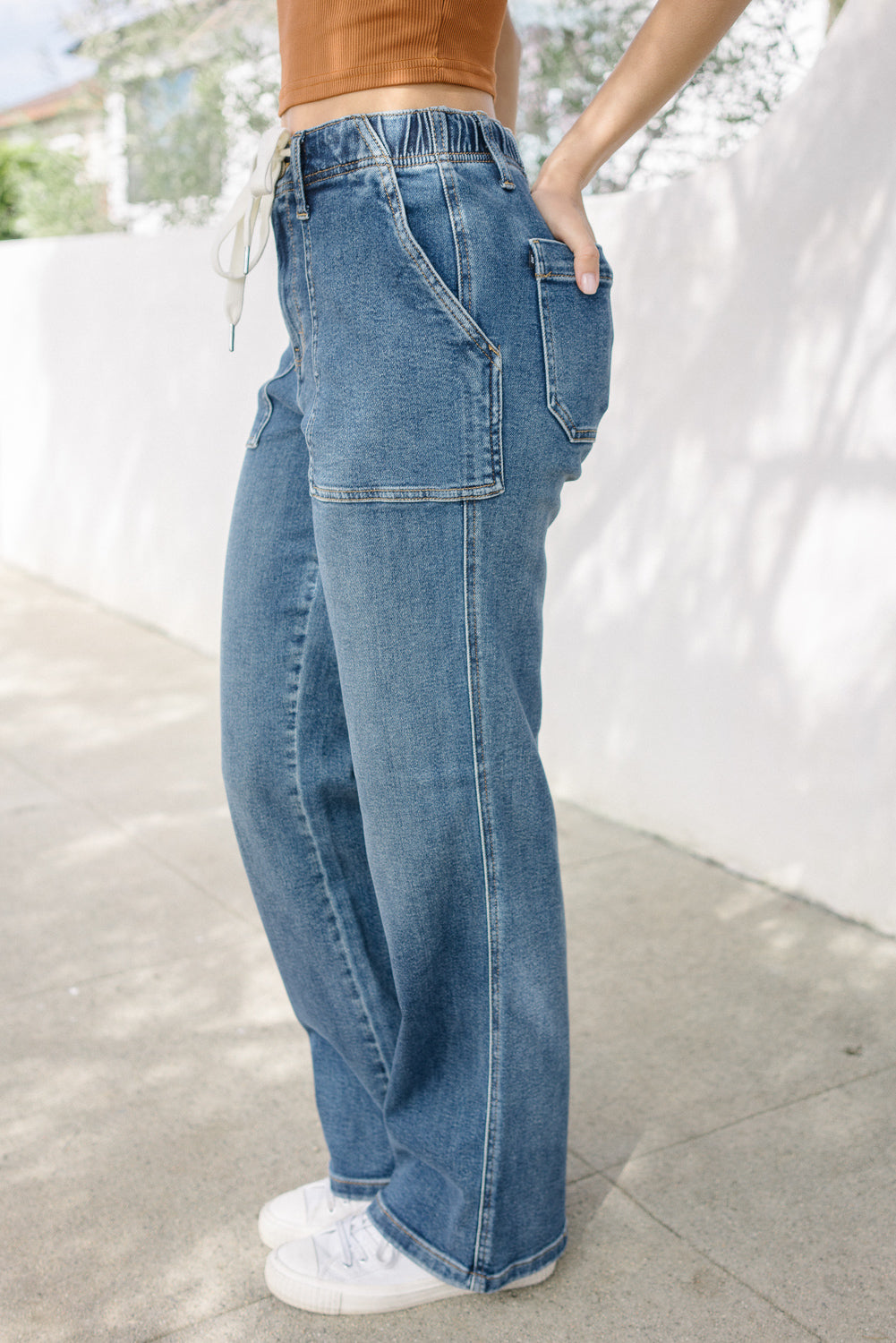 Blair High Rise Drawstring Wide Leg - Image 6