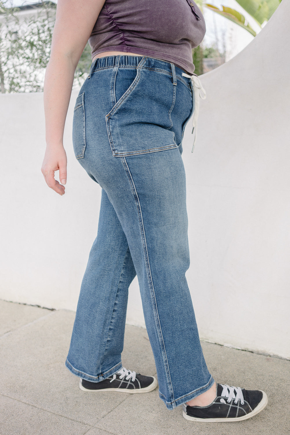 Blair High Rise Drawstring Wide Leg - PLUS - Image 5