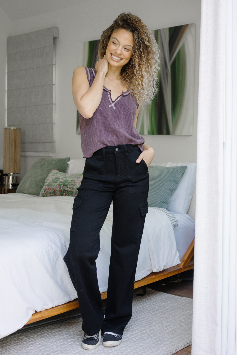 Krystal High Rise Cargo Wide Leg