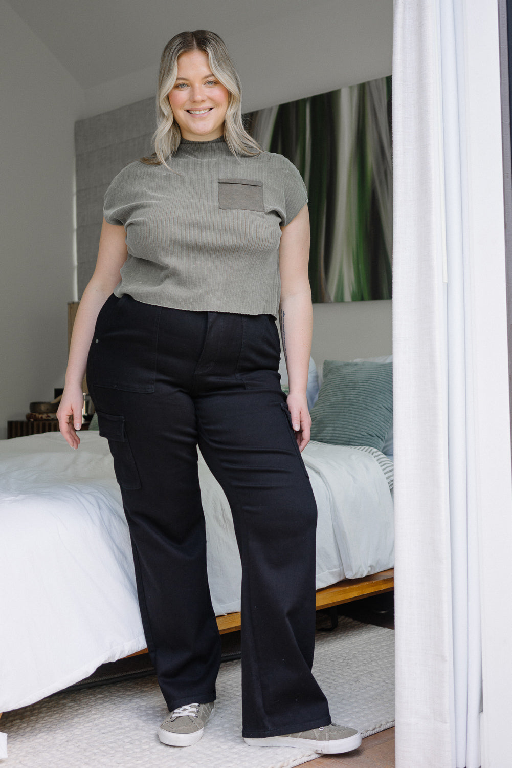 Krystal High Rise Cargo Wide Leg - PLUS - Image 2