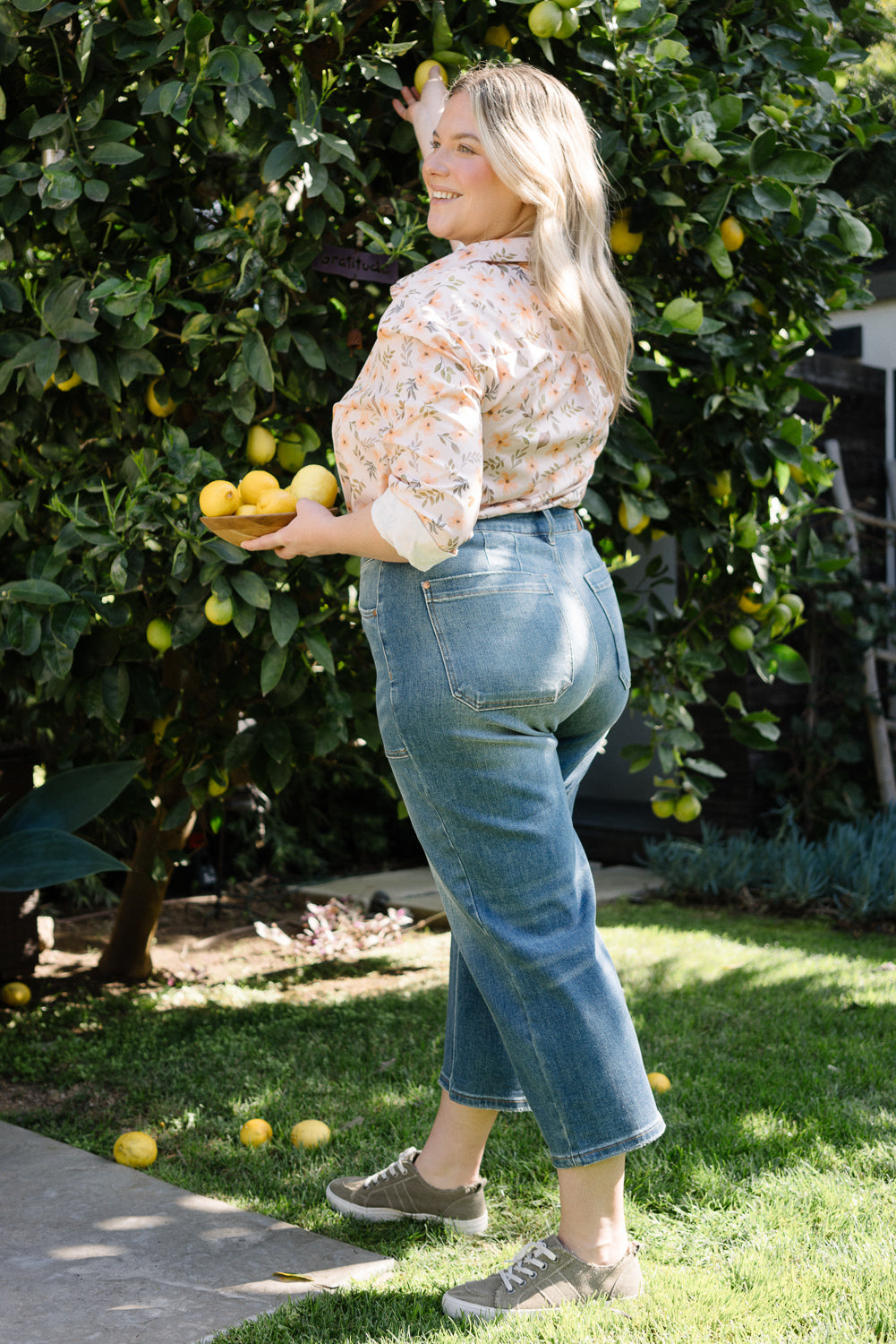 Georgia High Rise Utility Pockets Cropped Wide Leg - PLUS - Image 2