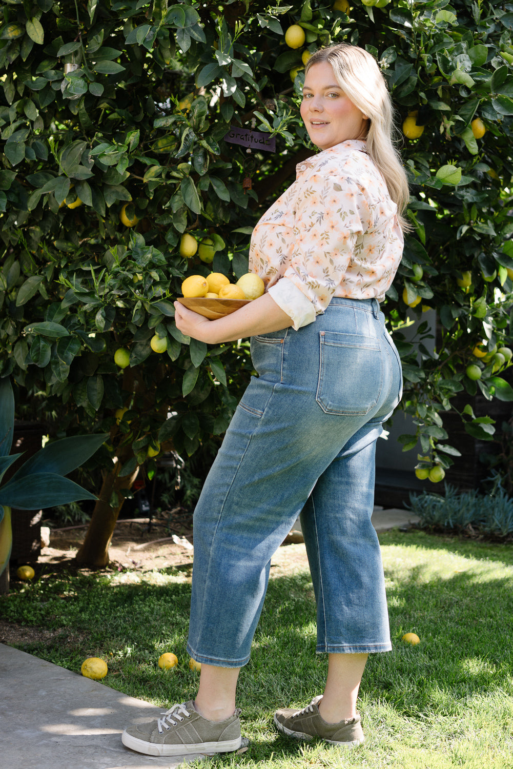 Georgia High Rise Utility Pockets Cropped Wide Leg - PLUS - Image 3