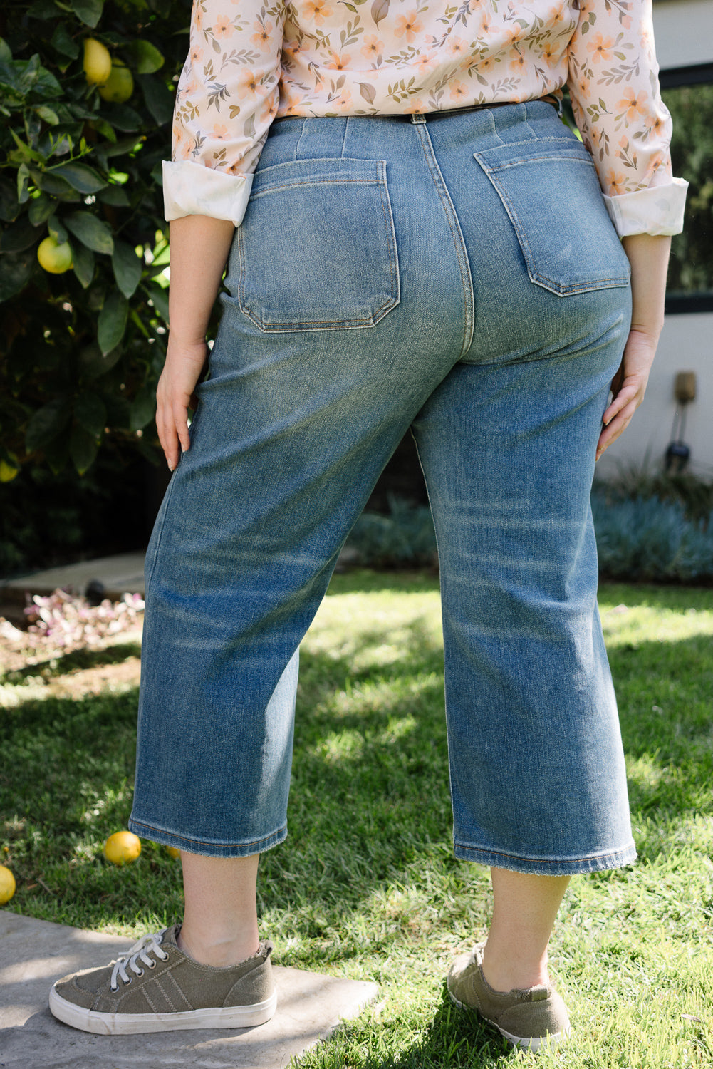 Georgia High Rise Utility Pockets Cropped Wide Leg - PLUS - Image 6