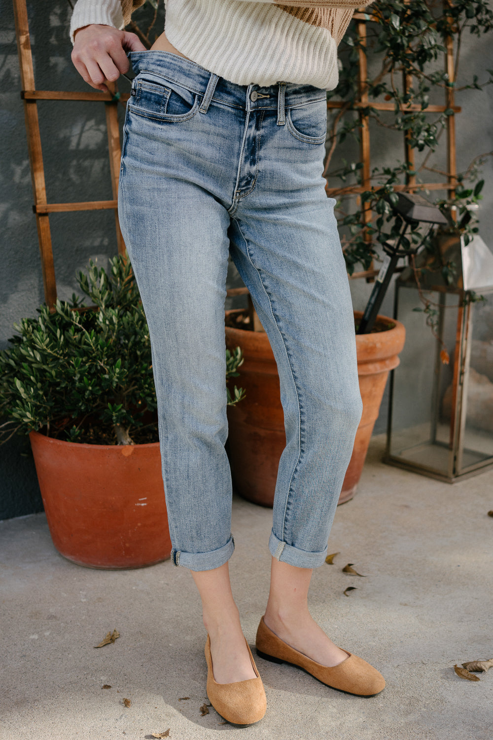 Michelle Vintage Wash Boyfriend Jeans - Image 5