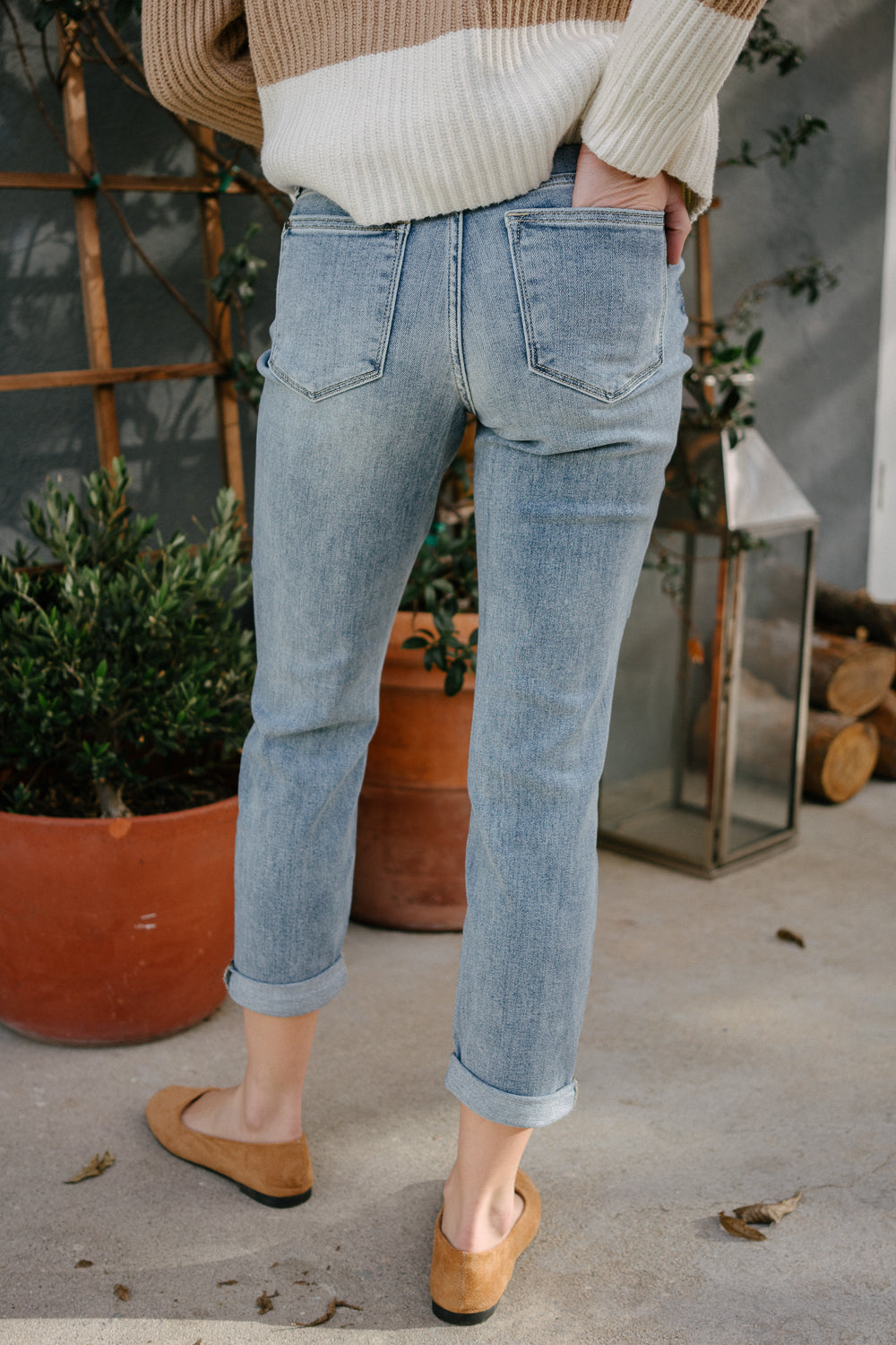 Michelle Vintage Wash Boyfriend Jeans - Image 7