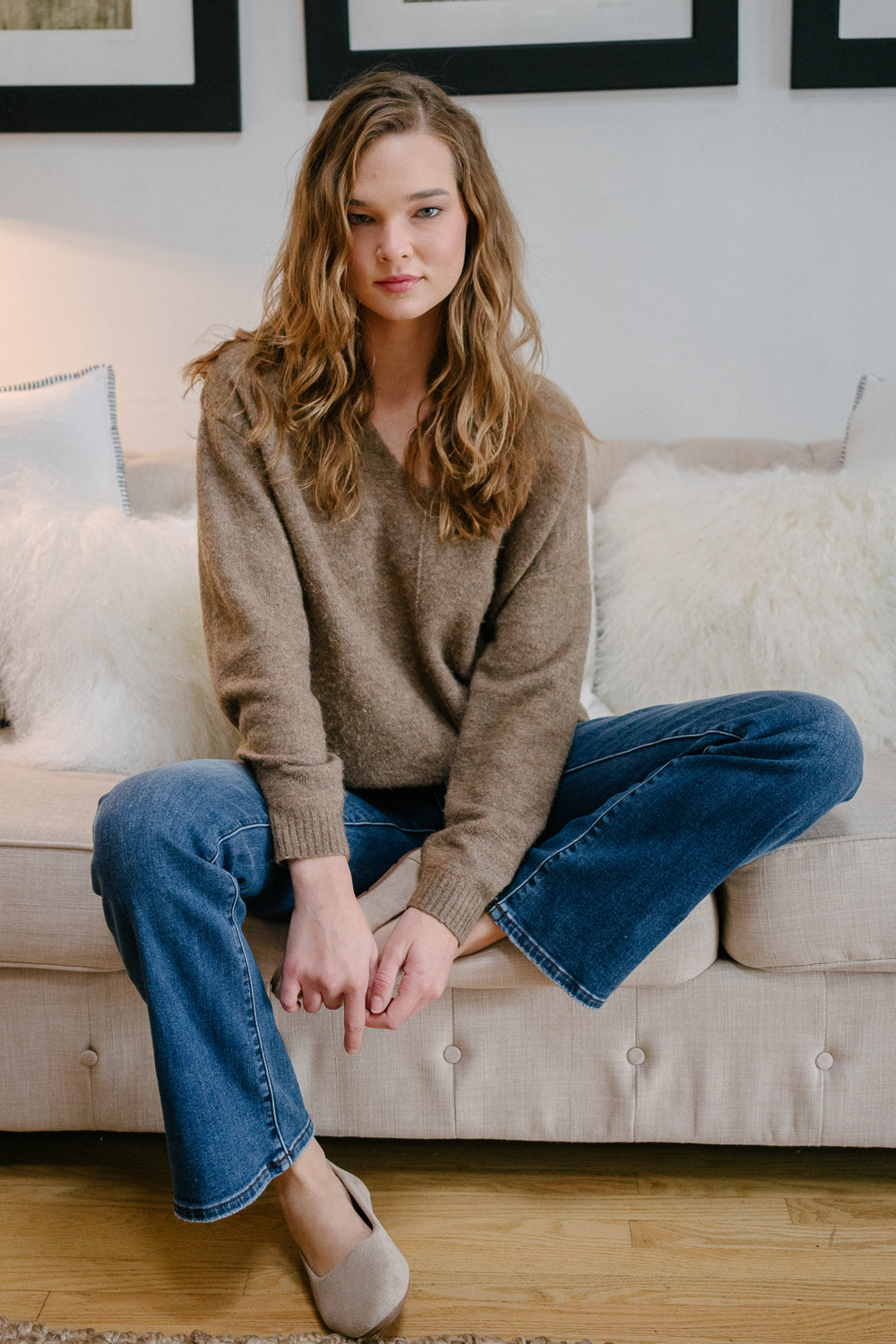 Tanya Mid Rise Thermal Bootcut Jeans - Image 2