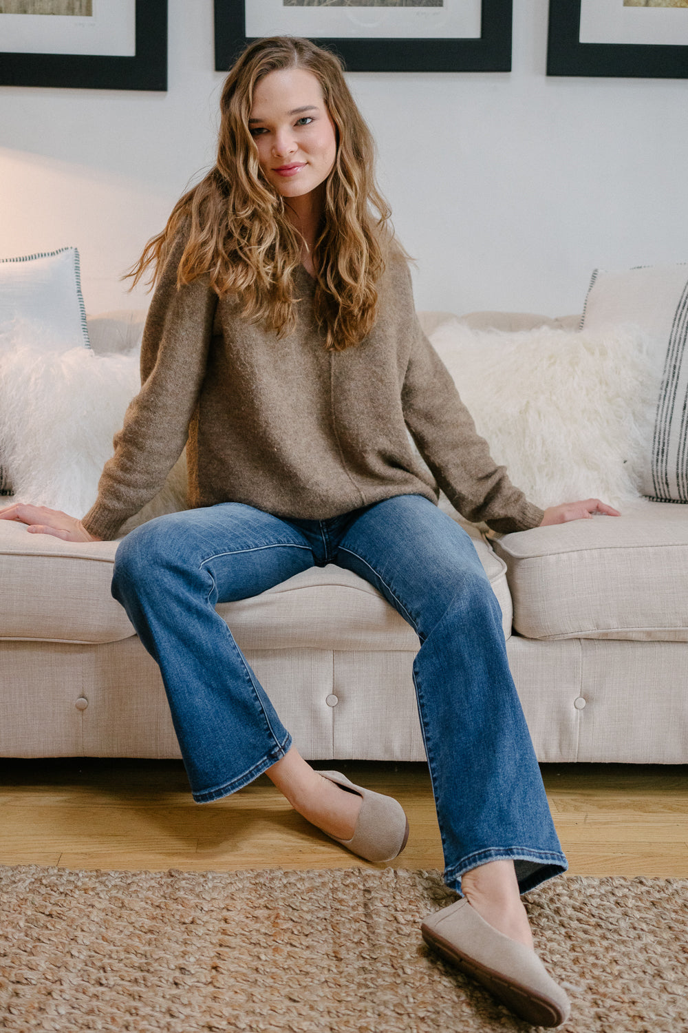 Tanya Mid Rise Thermal Bootcut Jeans - Image 4