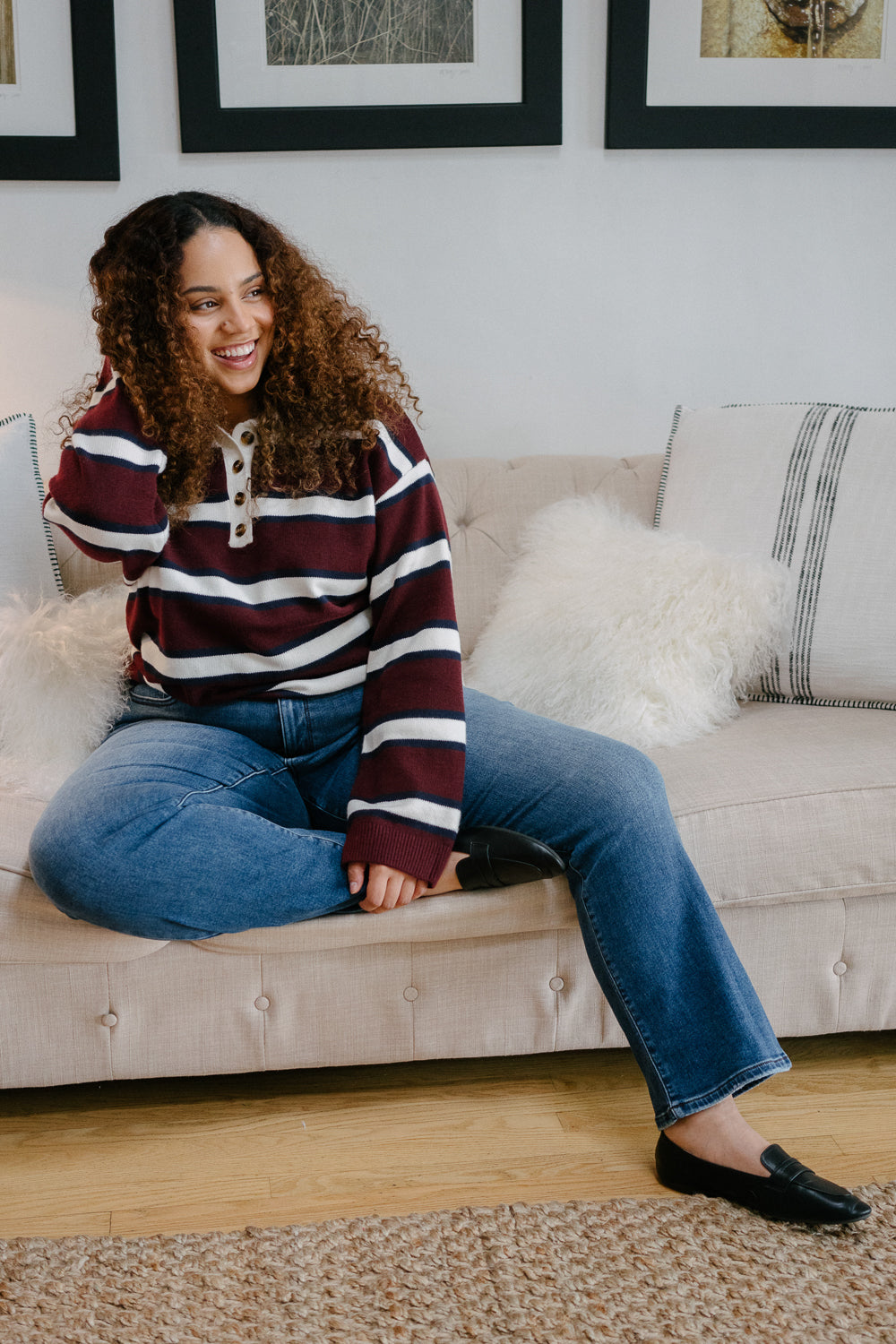 Tanya Mid Rise Thermal Bootcut Jeans - PLUS - Image 2