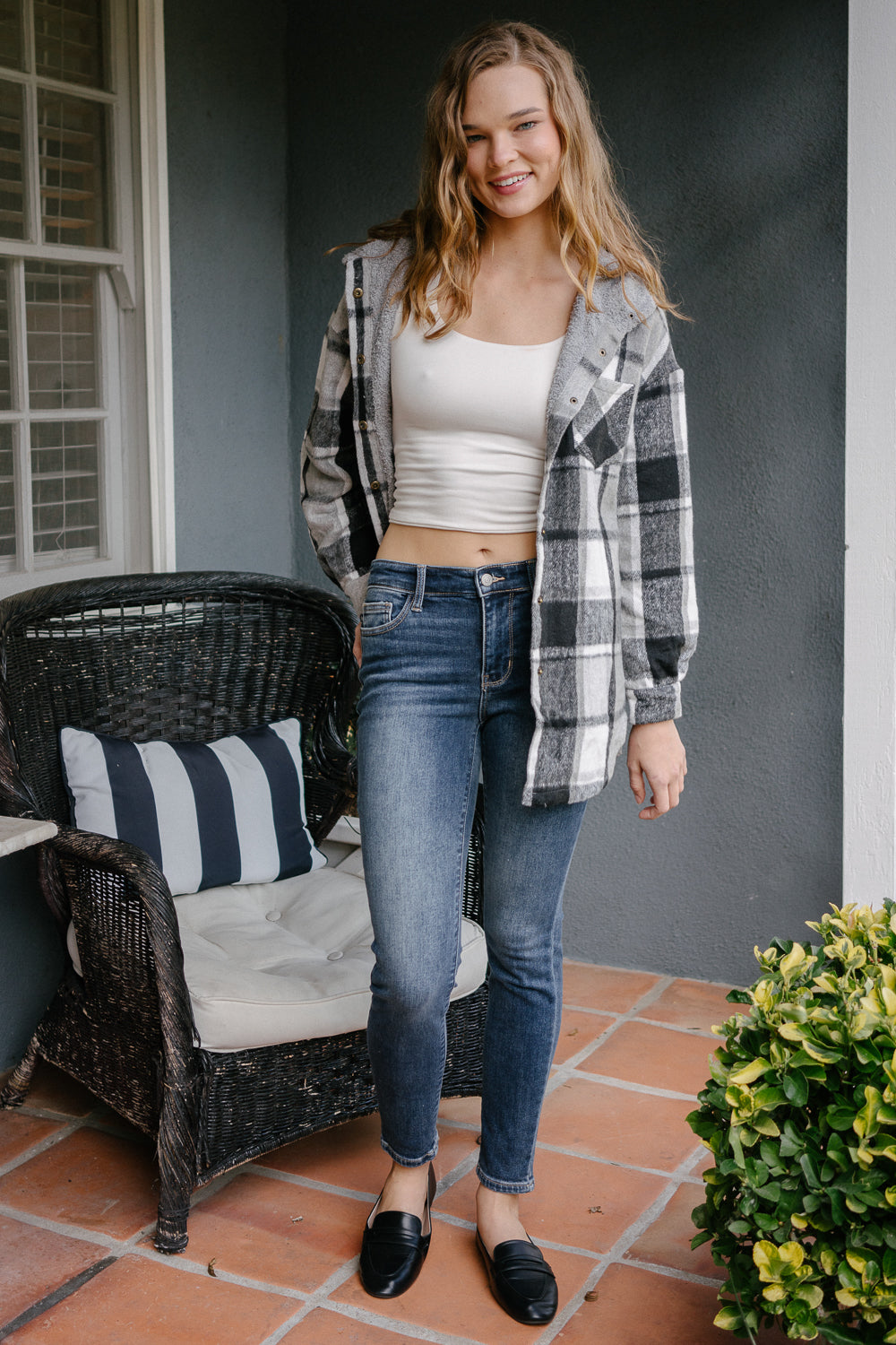 Jennifer Mid Rise Thermal Skinny Jeans - Image 2