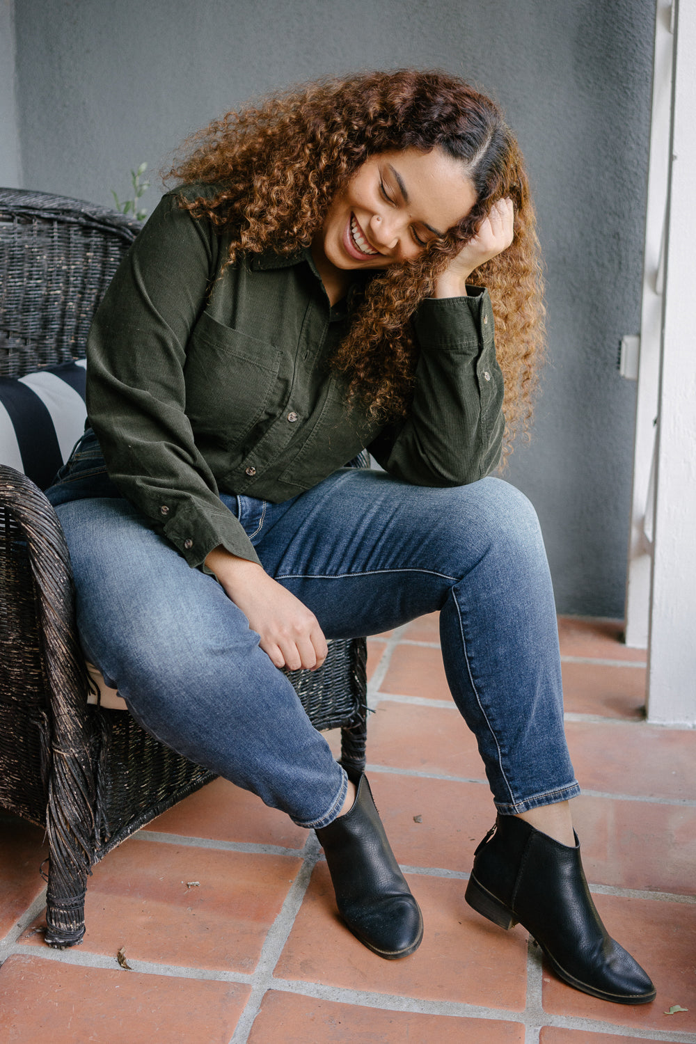 Jennifer Mid Rise Thermal Skinny Jeans - PLUS - Image 2