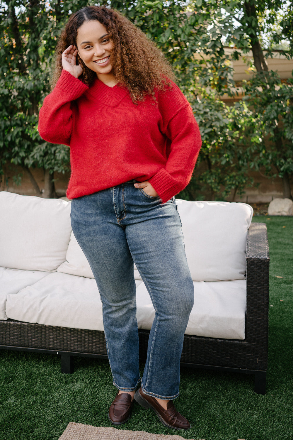 Caroline Mid-Rise Vintage Wash Rugged Bootcut – PLUS