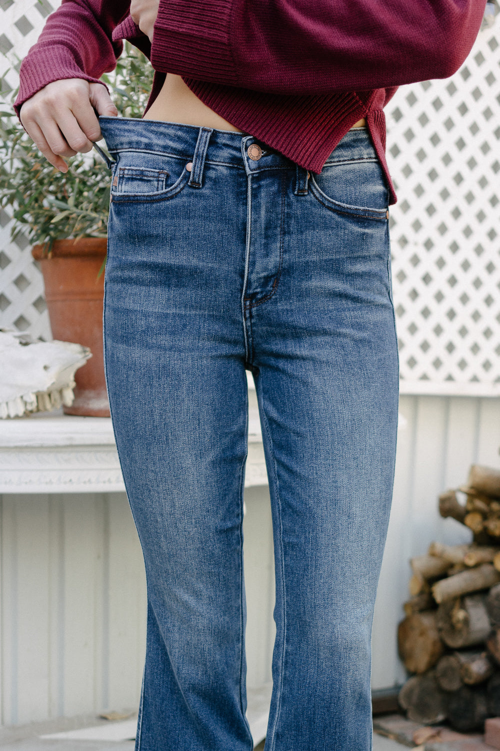 Nadine High Rise Tummy Control Bootcut Jeans - Image 4