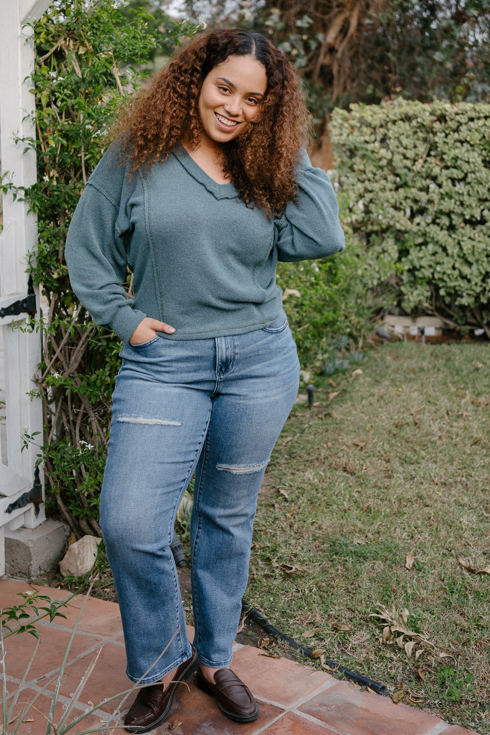 Ophelia Mid Rise Dad Jeans – PLUS
