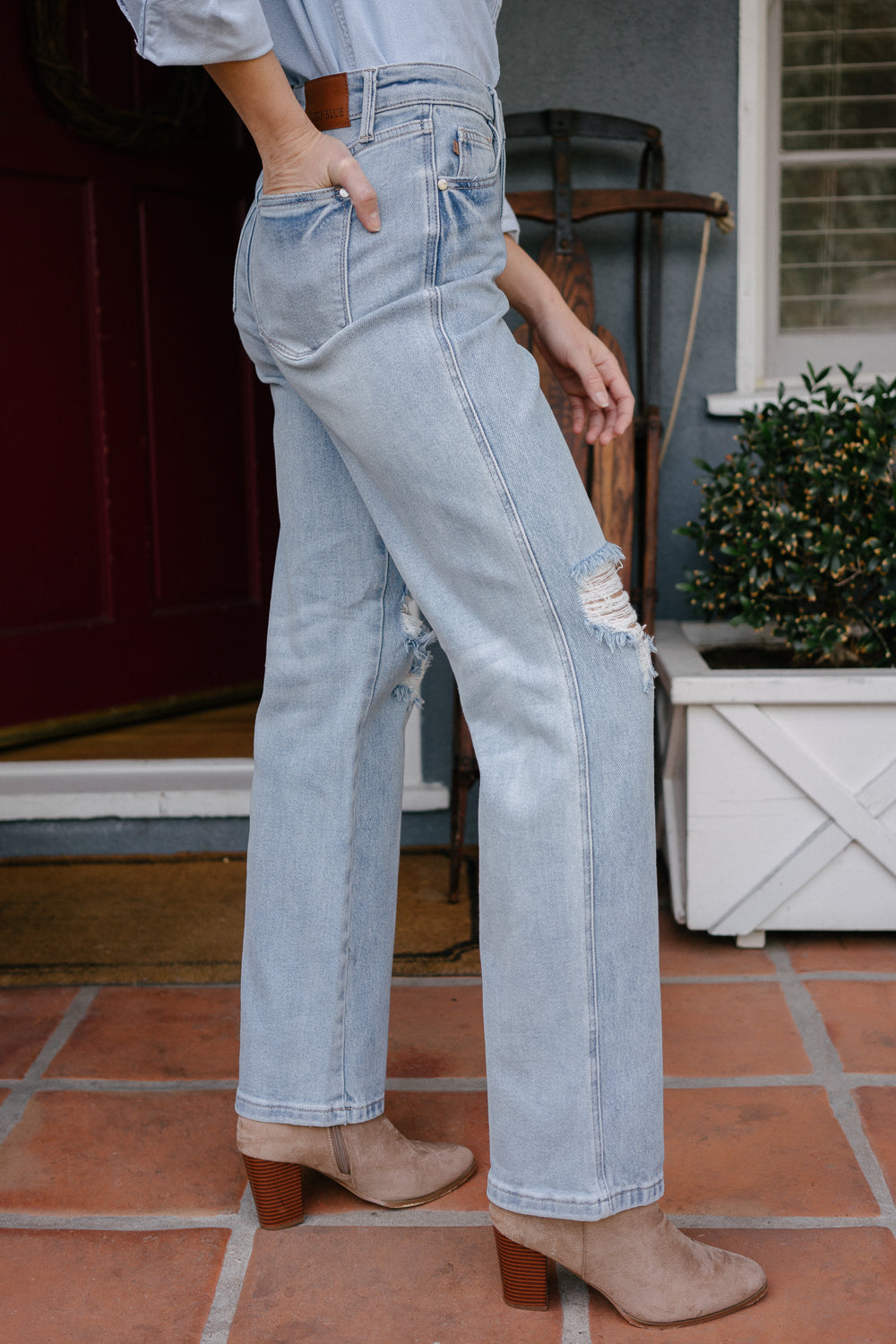 Laurel High Rise Rigid Magic 90's Straight Jeans - Image 6
